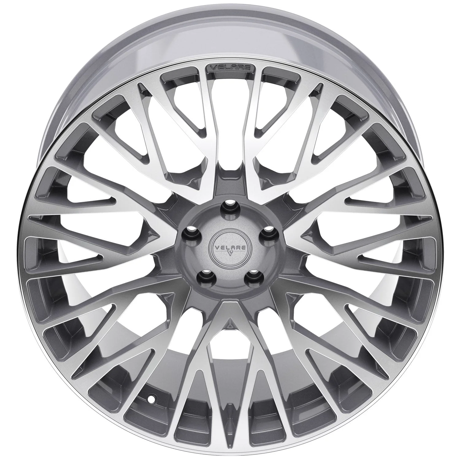 22 inch Velare VLR01 Platinum Grey Polished Alloy Wheel (Set of 4) - Image 4