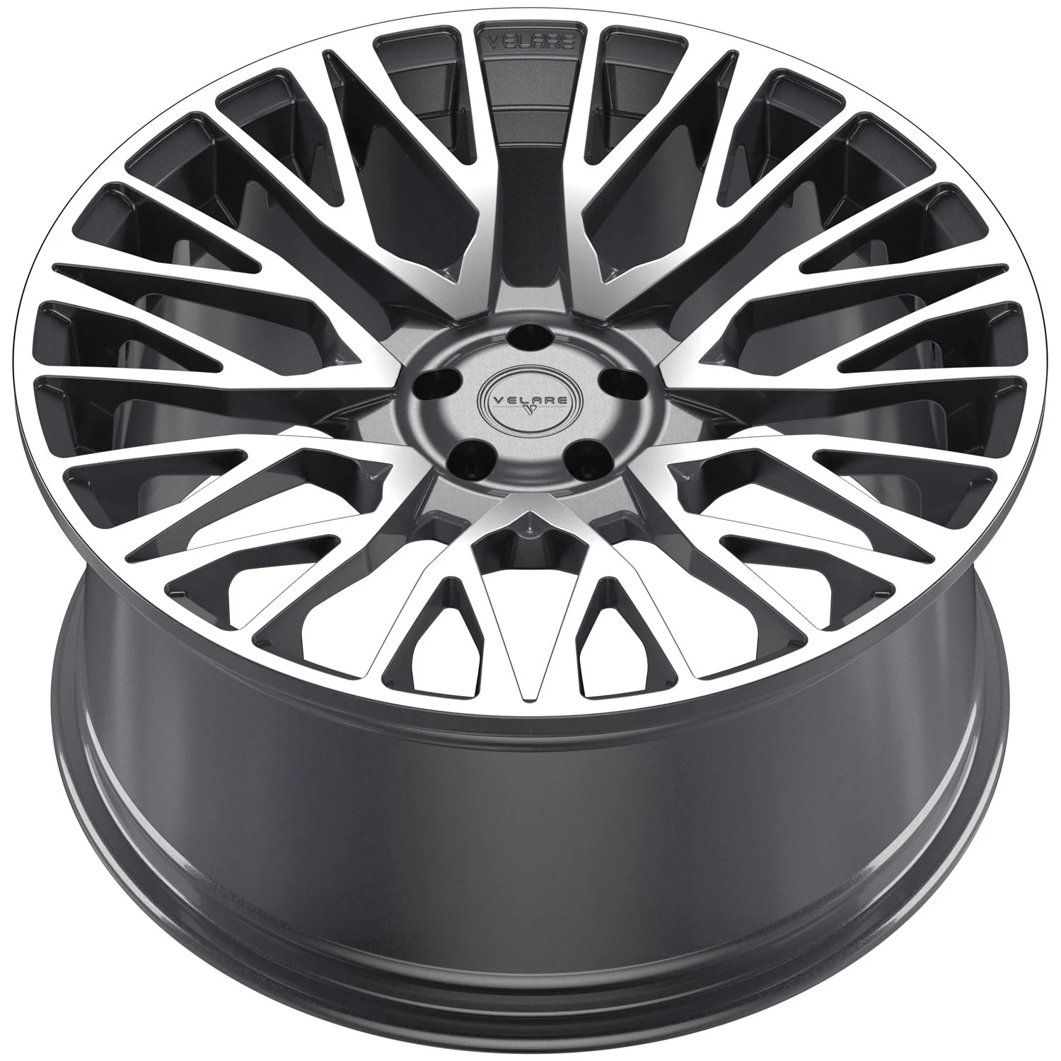 22 inch Velare VLR01 Platinum Grey Polished Alloy Wheel (Set of 4) - Image 5