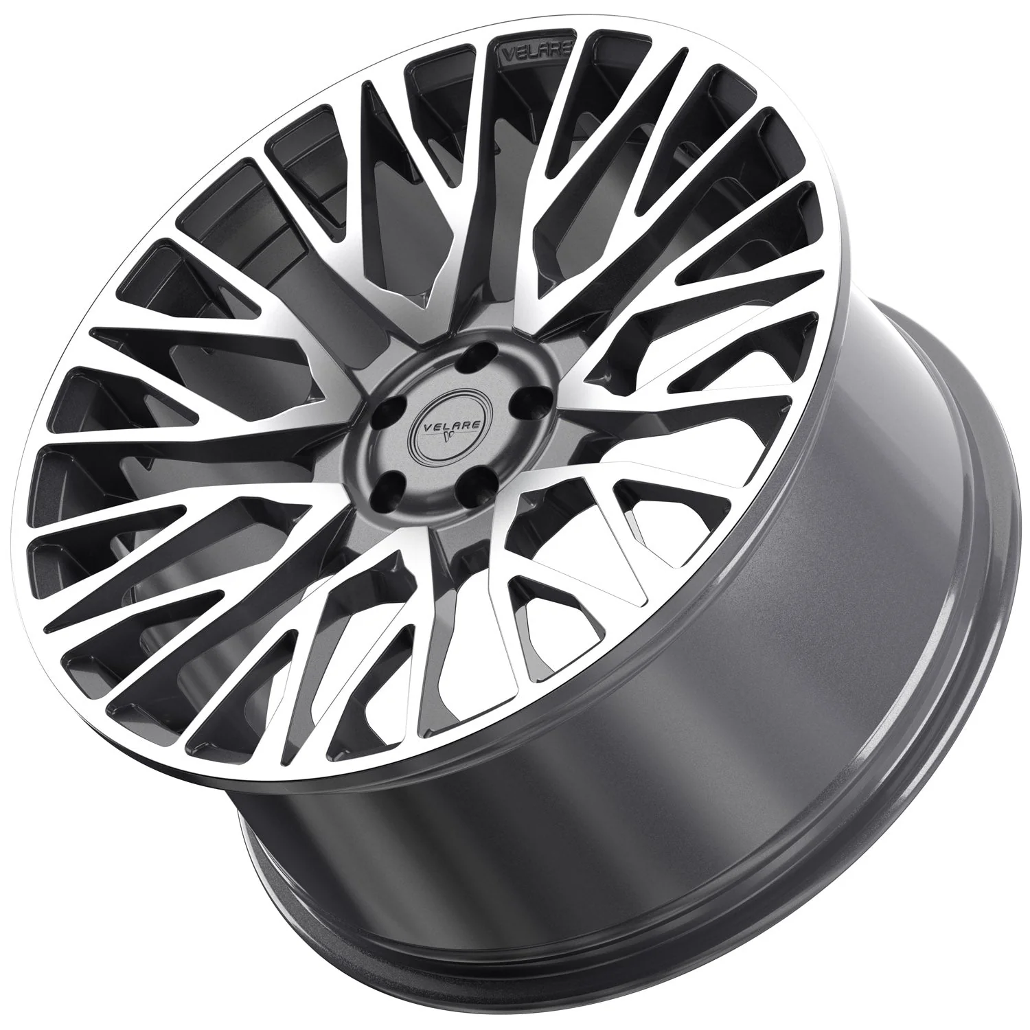22 inch Velare VLR01 Platinum Grey Polished Alloy Wheel (Set of 4) - Image 7