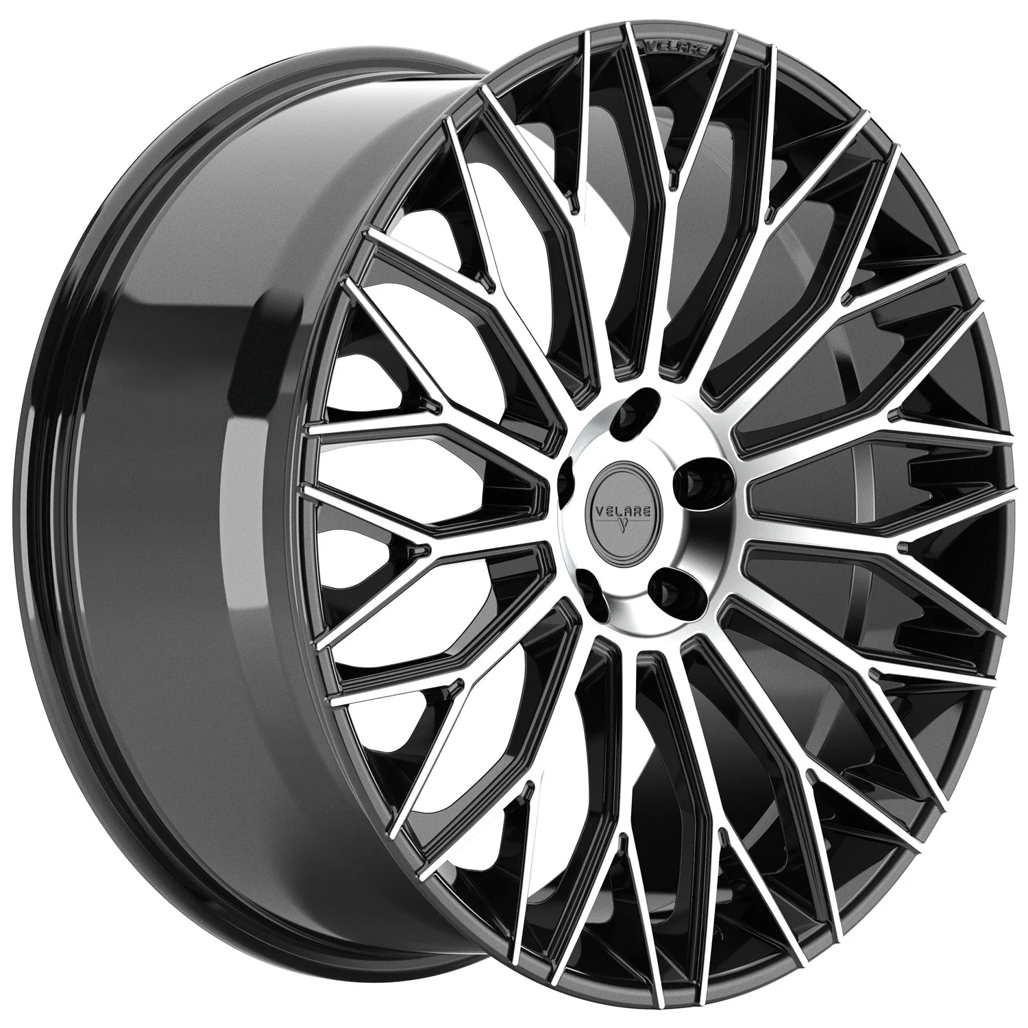 22 inch Velare VLR10 Diamond Black Polished Alloy Wheel (Set of 4) - Image 3