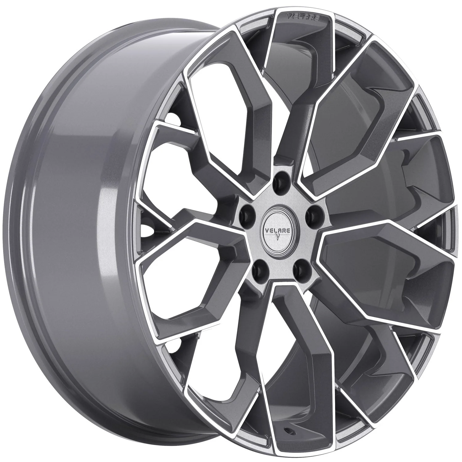 22 inch Velare VLR15 Platinum Grey Polished Alloy Wheel (Set of 4) - Image 3
