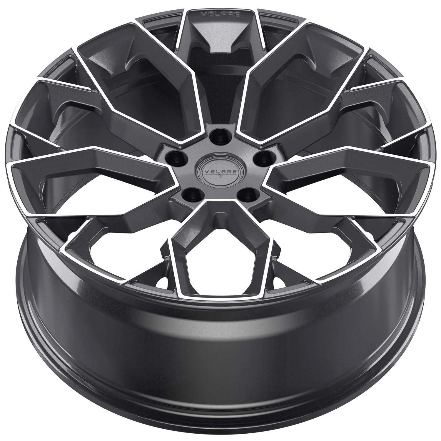 22 inch Velare VLR15 Platinum Grey Polished Alloy Wheel (Set of 4) - Image 5