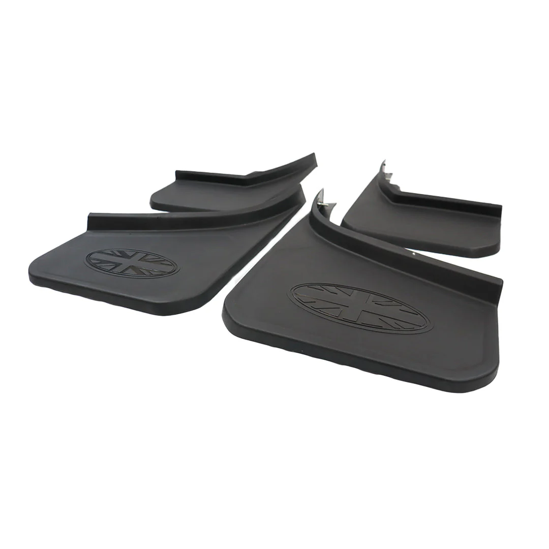 Defender L663 Front & Rear Union Jack Mud Flap Kit - Image 3