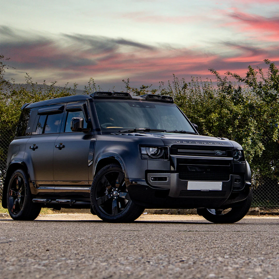 Defender L663 Gloss Black Roof Light Pod Kit - Image 10