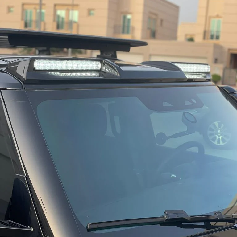 Defender L663 Gloss Black Roof Light Pod Kit - Image 9