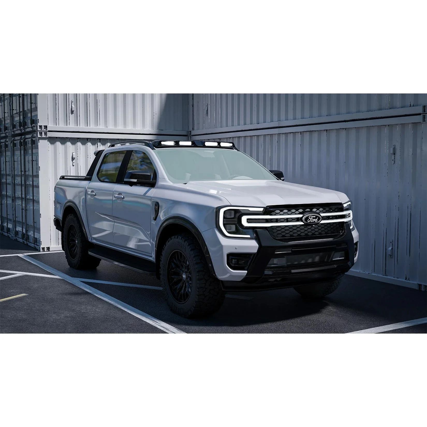 Ford Ranger T9 Wildtrak Dynamic DRL LED Grille - Image 3